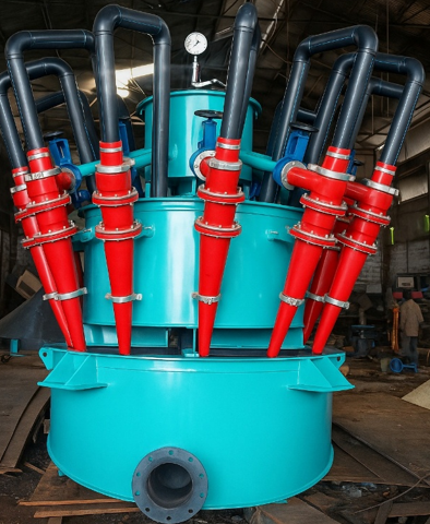 Hydro cyclone cluster